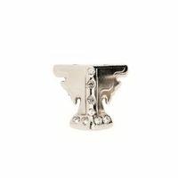 Kelebek Taşlı Ahşap, Sunta Sandık Ayağı, Kutu Ayak 3,5 Cm - Nikel