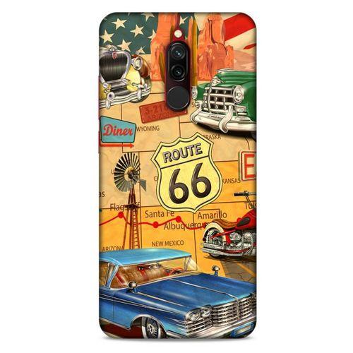Retro (20) Desen Koruyucu Kılıf Renkli Xiaomi Redmi 8 Kılıf