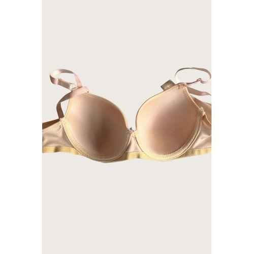 Ten-beyaz 2'li Mikro Kumaş İçi Boş Balenli Günlük Desteksiz Sütyen