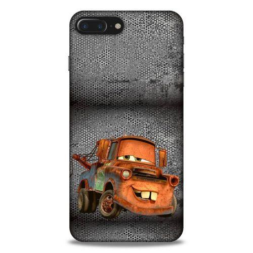 Lopard Apple Iphone 8 Plus Uyumlu Kılıf PickUpX (50) Shockproof Kılıf Orange Car