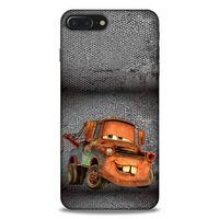 Lopard Apple Iphone 8 Plus Uyumlu Kılıf PickUpX (50) Shockproof Kılıf Orange Car
