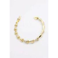 Taşlı Xuping Bileklik - Altın