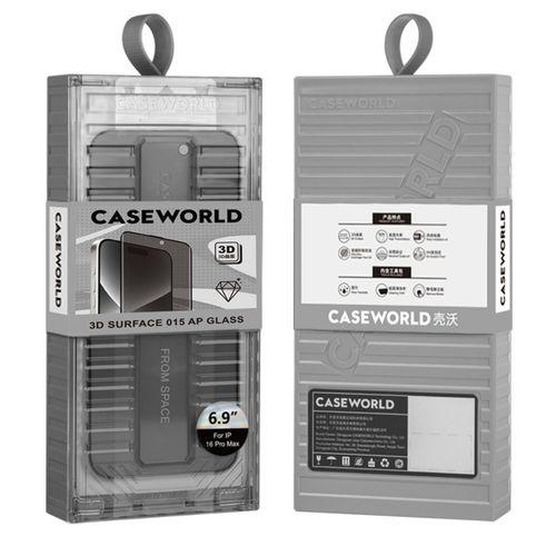 Apple iPhone 16 Pro Max CaseWorld Ultra-Thin Serisi TMQ Privacy 0.15mm 3D Cam Ekran Koruyucu + Uygulama Aparatlı