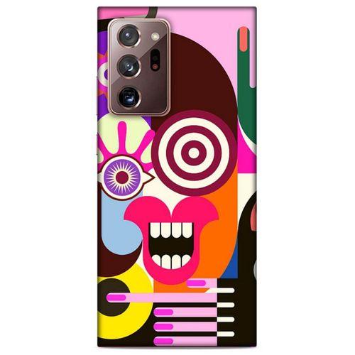 Lopard Samsung Galaxy Note 20 Ultra Uyumlu Kılıf Soyut Sanat (10) Desenli Full Koruma Kılıfı