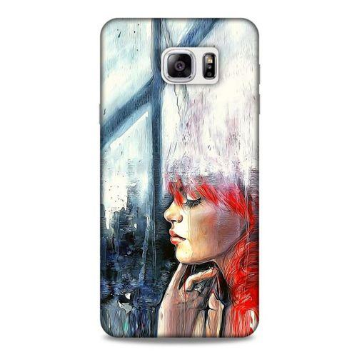 Samsung Galaxy Note 5 Kılıf Depresyon (14) Lansman Kılıf Mor Bordo