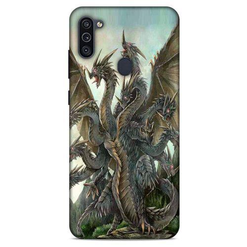 Samsung Galaxy M11 Kılıf Dragons (35) Fit Design Kılıf 9 Başlı Ejderha