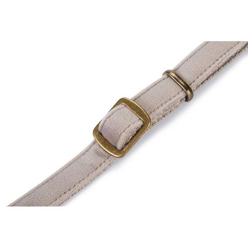 Beeztees DBL Köpek Tasması, Kadife, Gri, 26-40cm, 15mm