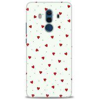 Huawei Mate 10 Pro Kılıf HD Baskılı Kılıf - Mini Mini Kalpler + Tam Ekran Koruyucu