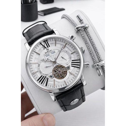 Reward İtalyan Bileklik Hediyeli Deri Kordon Otomatik Mekanizma 5 Atm Erkek Kol Saati W.147651.1