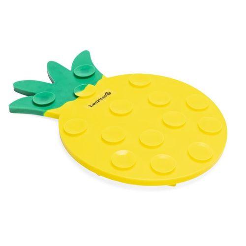 Beeztees Yavru Köpek Yaş Mama Yeme Oyuncağı, Ananas Şeklinde,Silikon, Sarı, 20x20cm