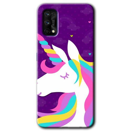 Realme 7 Pro Kılıf HD Desen Baskılı Arka Kapak - Unicorn Sleep + Kırılmaz Cam