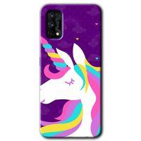 Realme 7 Pro Kılıf HD Desen Baskılı Arka Kapak - Unicorn Sleep + Kırılmaz Cam