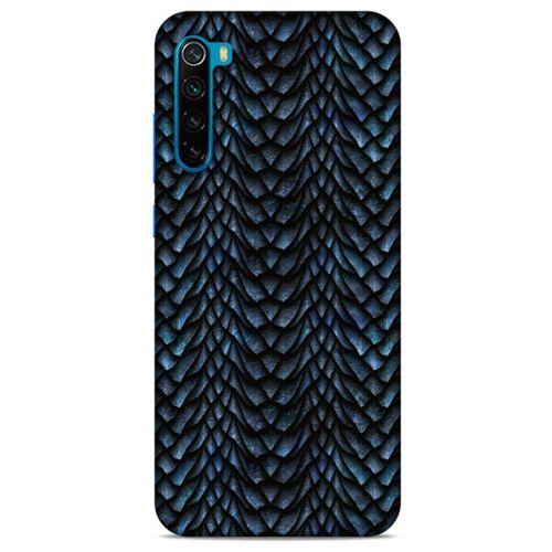 Xiaomi Redmi Note 8T Kılıf Dragons (4) Koruma Kılıfı Ejderha Skin Lacivert