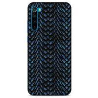 Xiaomi Redmi Note 8T Kılıf Dragons (4) Koruma Kılıfı Ejderha Skin Lacivert