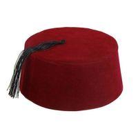 Bordo Renk Osmanlı Fesi Garson Boy 8 No 12-13 Yaş