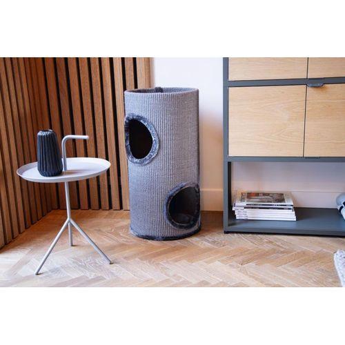 Beeztees Kedi Tırmalama ve Oyun Evi, Gri, 37x70cm