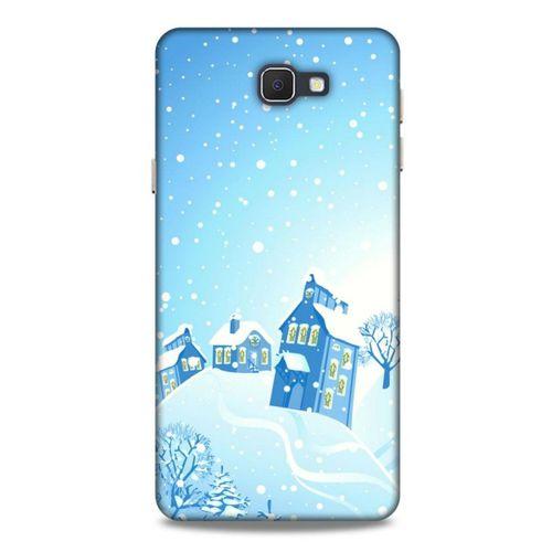 Samsung Galaxy J7 Prime Kılıf Snowix (24) Darbe Emici Kılıf Beyaz Mavi