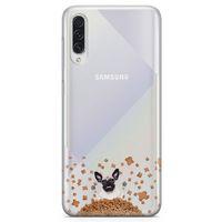 Samsung Galaxy A70s Kılıf Köpek Maması Pug Arka Kapak Koruma Desenli Full Koruyucu