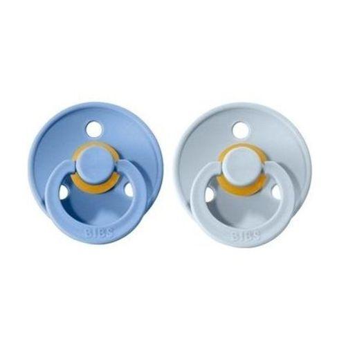 Bibs Colour Kauçuk Emzik 2li 0-6 Ay Sky Blue / Baby Blue