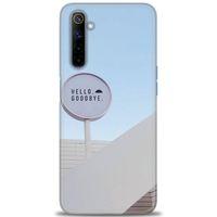Realme 6 Kılıf HD Baskılı Kılıf - Hello GoodBye + Tam Ekran Koruyucu