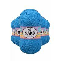 5 Adet Elite Baby El Örgü İpi Tüylenmeyen Bebek Yünü Alaska Mavisi 10119