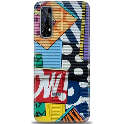 Realme 7 Kılıf HD Baskılı Kılıf - Grafiti + Tam Ekran Koruyucu