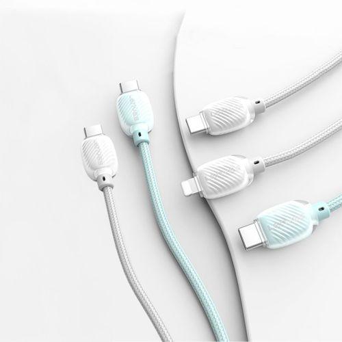 Lenyes LC536 Type-C to Type-C PD Örgü Tasarımlı Hızlı Şarj Özellikli Data ve Şarj Kablosu 60W 1M