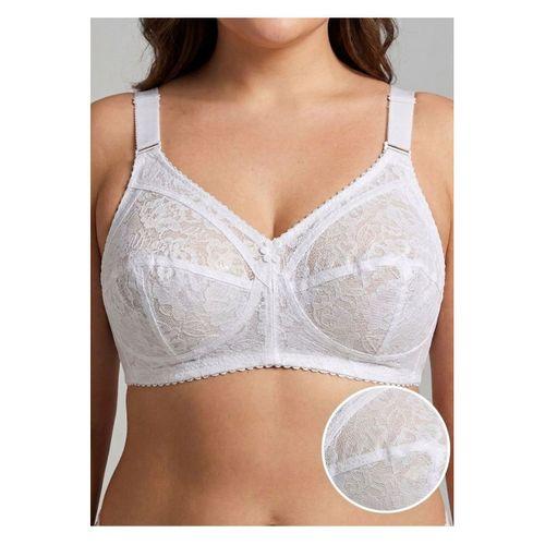 Beyaz Dantelli Toparlayıcı Sütyen - 507