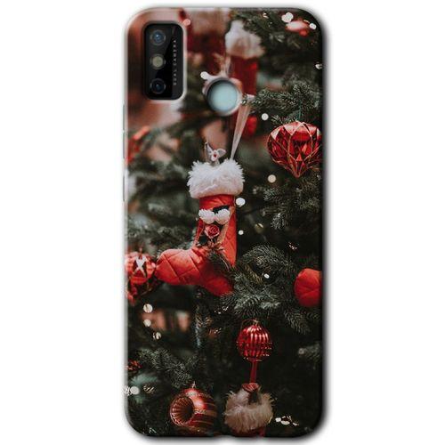 Tecno Spark 6 Go HD Baskılı Kılıf + 9D Tam Ekran Koruyucu - Happy New Year
