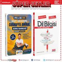 Eğit Akademi 2026 KPSS MEB AGS Coğrafya Amiral ve AKM Dil Bilgisi Soru Bankası Seti 2 Kitap