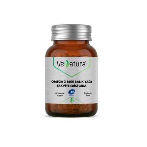 Venatura Omega-3 1600 Balık Yağı 30 Kapsül
