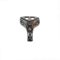 Moda Taşlı Ahşap Sandık Ayağı, Kutu Ayak 1,5 Cm - Nikel, 100 Adet