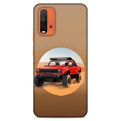 Lopard Xiaomi Redmi Note 9 4g Uyumlu Kılıf PickUpX (39) Liquid Crystal Kılıf Kırmızı Siyah