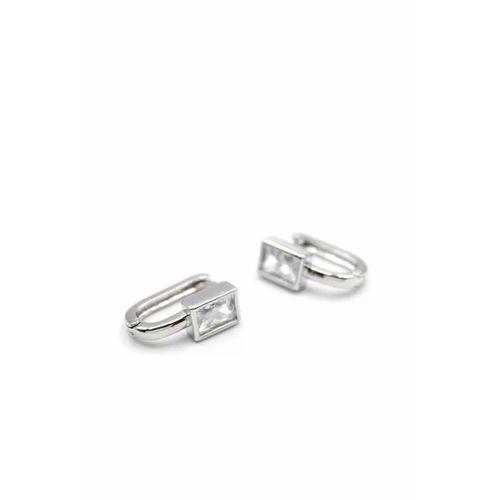 Taşlı Küpe - Gümüş