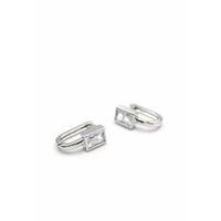 Taşlı Küpe - Gümüş