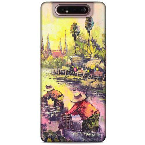 Cityx (14) Samsung Galaxy A80 Kılıf Silikon Kapak Desenli