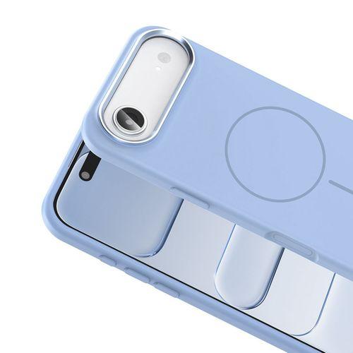 Apple iPhone 17 Air Kılıf M-Safe Şarj Özellikli Metal Kamera Çerçeveli Zore Edi Silikon Kapak