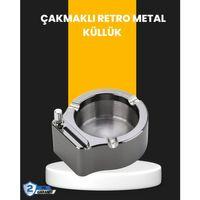 Yuvarlak Çakmaklı Küllük Dayanıklı Metal Yapı