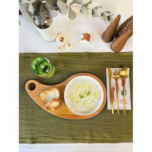 NOBLERAVEN DESIGN Doğal Ahşap Kesme Tahtası ve Sunum Tahtası, Kayın Ağacı