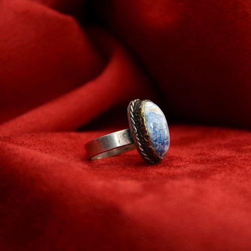 Gümüş Kalsedon Kadın Yüzük