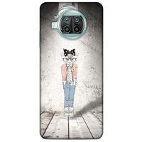 Xiaomi Mi 10T Lite 5G Kılıf FunnyMaX (39) Liquid Crystal Kılıf Açık Gri Kedl