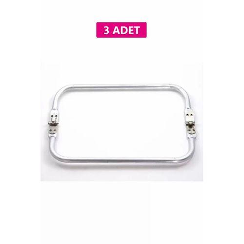 Gizli Metal Çanta Bursu – 3 Adet - 25 cm - Metal Çanta Aparatı Çanta Aksesuarı