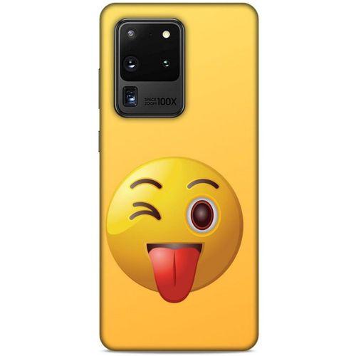 Emojix (42) Samsung Galaxy S20 Ultra Kılıf Silikon Kapak Desenli