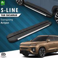 S-Dizayn Ssangyong Actyon S-Line Aluminyum Yan Basamak 183 Cm 2024 Üzeri A+ Kalite
