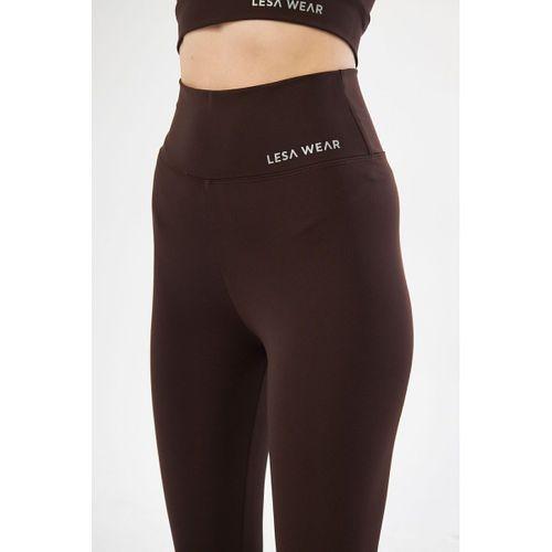 Lesa Wear Yüksek Bel Likralı Toparlayıcı Tayt Crop Takım