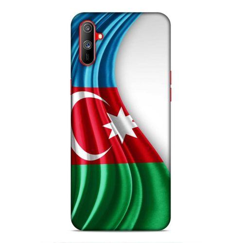 Realme C3 Uyumlu Kılıf Azarbaijan (21) Koruyucu Kapak Bayrak