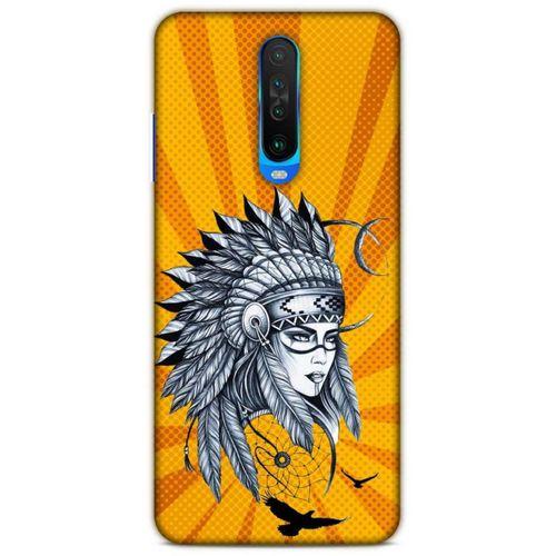 Lopard Xiaomi Redmi K30 5G Uyumlu Kılıf Tattoo's (45) Liquid Air Kılıf Kızılderili Dövmesi