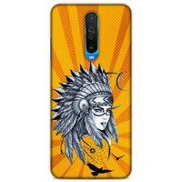 Lopard Xiaomi Redmi K30 5G Uyumlu Kılıf Tattoo's (45) Liquid Air Kılıf Kızılderili Dövmesi