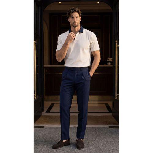 Arthur Regular Fit Nova Pike Kumaş Polo Yaka T-Shirt - Beyaz