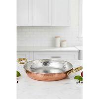 Turna Bakır Acemli Tava 7 No 27 Cm Makine Dövme Kırmızı Turna7563-1